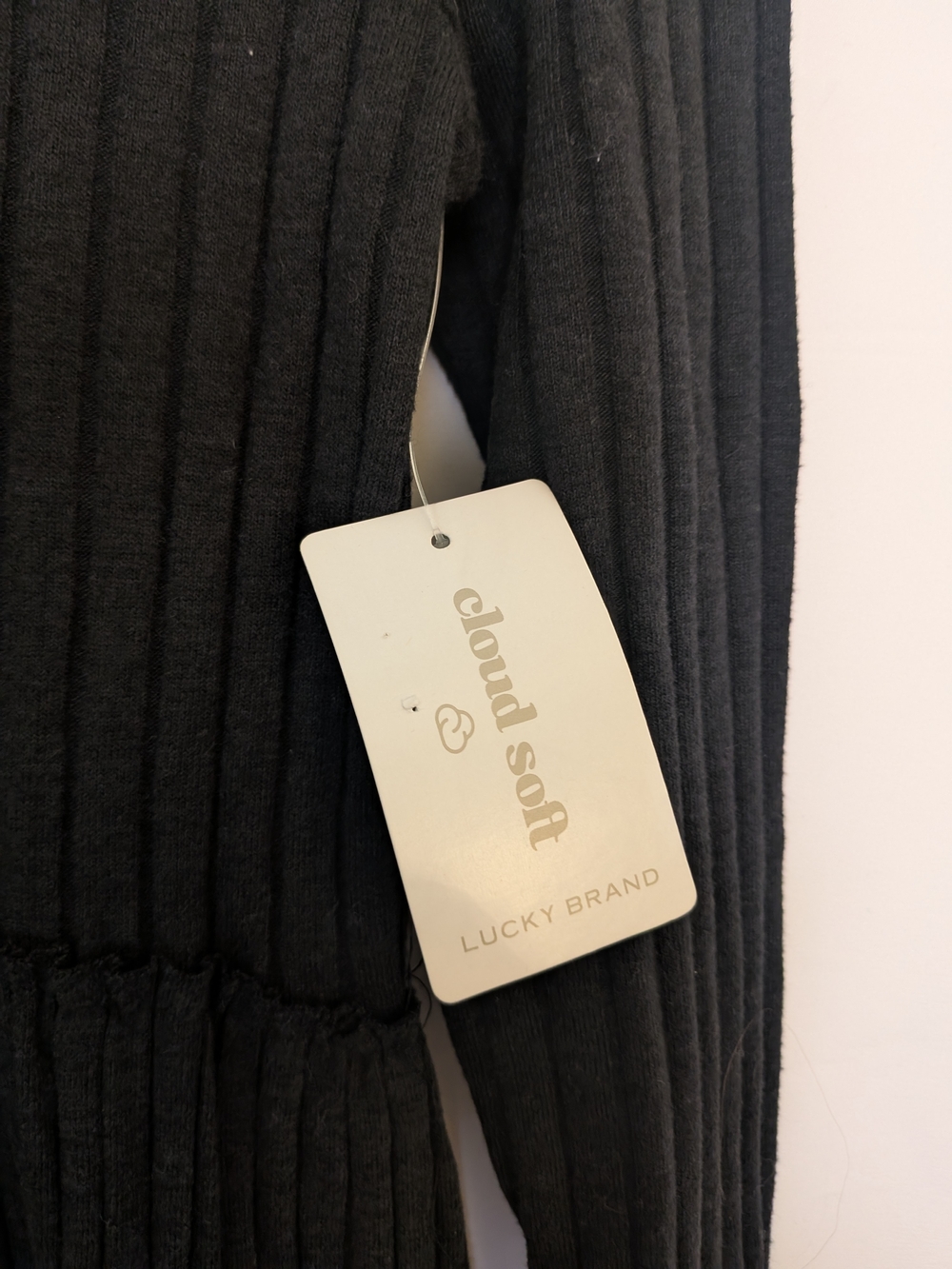 Charcoal Ribbed Button Front Knit Dress - Picture 11 of 11